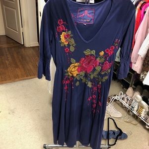 Johnny Was v neck dress